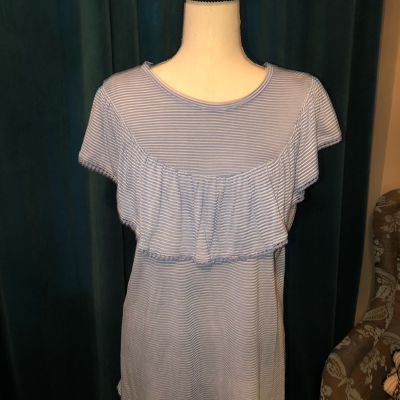 Blue and white stripe shirt - Picture 2 of 6